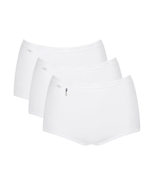 Sloggi Basic+ Maxi Brief. 3 Pack. Product is made of 95% Cotton, 5% Elastane and is machine washable.