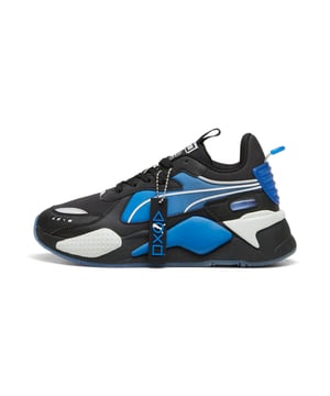 PRODUCT STORY: The PUMA x PLAYSTATION collab is all about the two legends teaming up to push the boundaries of reality with pieces that take cues from the visionary gaming world so you can tackle all your daily quests. This version of our RS-X features the graphic and colours that pay tribute to the PlayStation console. It has a DENSA upper with ripstop gradient and some PlayStation button icons. DETAILS: DENSA upper combined with ripstop printed gradient; Flat laces; PLAYSTATION button icons on TPU film on the lateral side; Mesh PLAYSTATION button icons on the toe cap; Mesh lining and sockliner; RS technology on the midsole; Rubber outsole; PUMA x PLAYSTATION co-branding; PUMA Youth: Recommended for older kids between 8 and 16 years.
