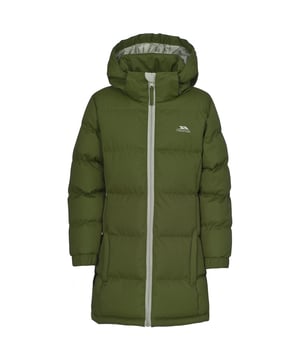 Gepolsterte Jacke. Verstellbare Kapuze mit Reißverschluss. 2 Reißverschlusstaschen. Elastische Manschetten. Kordelzug am Saum. Außenmaterial 100% Polyester. Futter 100% Polyester. Wattierung 100% Polyester.