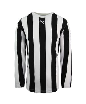 Puma V5.06 Langarm gestreiftes Hemd Crew Neck Junior Football Top 700290 04JR