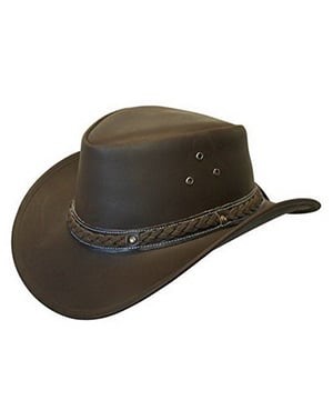 Cuero auténtico engrasado, estilo clásico del oeste. La corona está adornada con una banda trenzada. Duradero, pero elegante y ligero, con una banda trenzada. Calidad increíble. 100 % cuero de grano completo con acabado engrasado, artesanía de primera calidad, precio excelente, cuero engrasado, banda: cuero trenzado, color: negro, marrón y tostado