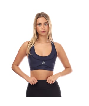 Een onmisbare trainingsgarderobe. Een combinatie van medium compressieve ondersteuning en brede gewatteerde bandjes zorgen voor comfort en ondersteuning in onze Elite BH voor vrouwen in beweging.