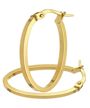 Oro amarillo de 9 quilates (375): 1 gr; # Dimensión: 2,6 cm x 0,15 cm