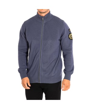 Langärmeliger Strickpullover La Martina.
 Grau
 Klassischer Stil, zu kombinieren mit Hosen oder Jeans.
 Hauptreißverschluss.
 Logo-Patch auf dem Ärmel.
 Gerippte Bündchen und Saum.
 Nähte in Ton gehalten.

 Zusammenstellung: 100% Baumwolle.

 - Maximal bei 30ºC waschen.
 - Bügeln bei mittlerer Temperatur, max. 110ºC.
 - Die Verwendung eines Trockners ist nicht erlaubt.
 - Darf nicht gebleicht werden.
 - Erlaubt keine chemische Reinigung.
 Zusammensetzung: 100% Baumwolle.
 Pflege:
- Maximal bei 30ºC waschen.
 - Bügeln bei mittlerer Temperatur, max. 110ºC.
 - Die Verwendung eines Trockners ist nicht erlaubt.
 - Keine Bleichmittel verwenden.
 - Chemische Reinigung ist nicht möglich.