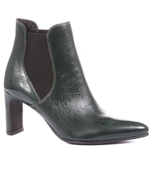 From dawn to dusk the Calliope heeled ankle boots will step you through every event in your agenda. Created in patent leathers, Calliope is styled in a contemporary pointed toe silhouette and set upon a slender block heel. Featuring elastic side gussets for added flexibility, this timeless pair promise versatile styling. Match and contrast with everything in your autumn-winter wardrobe, from dark wash denim jeans to tailored dresses.