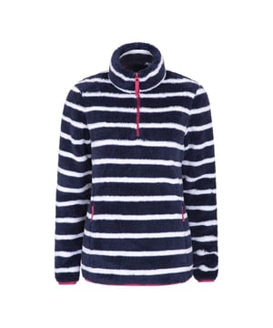 Material: 100% Polyester. Stoff: Vlies. Design: Gestreift. Kontrast-Reißverschluss, belüftet. Stoff-Technologie: Isolierend. Manschette: Angepasst. Ärmel-Typ: Langärmelig. Ausschnitt: Stehkragen. Taschen: 2 Seitentaschen, große Tasche, Reißverschluss. Verschluss: Halber Reißverschluss, Überziehen.