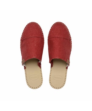 CHANCLETAS HAV. ESPADRILLE MULE ECO ROJO
