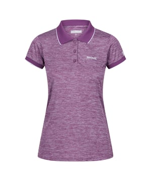 Materiaal: 100% polyester. Poloshirt met korte mouwen van hoogpolig, sneldrogend jersey materiaal. De zacht aanvoelende mergpolyester stof zorgt voor een verkoelende luchtstroom en is zacht om te dragen.. Gesneden met een klassieke drieknops sluiting en licht geribbelde kraag en manchetten. Met de handtekening Regatta-afdruk op de kist. Maat (borst): (6 UK) 30in, (8 UK) 32in, (10 UK) 34in, (12 UK) 36in, (14 UK) 38in, (16 UK) 40in, (18 UK) 43in, (20 UK) 45in, (22 UK) 48in, (24 UK) 50in, (28 UK) 54in, (30 UK) 56in, (32 UK) 58in, (34 UK) 60in, (36 UK) 62in.