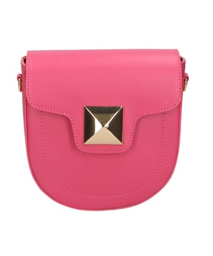 Bolso bandolera de mujer de un compartimento. Producto artesanal italiano en genuina piel arrugada. Hecho en Italia
