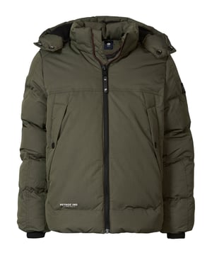 Gefütterte Steppjacke mit Reißverschluss und Kapuze. Die Jacke hat zwei große seitliche Taschen und eine Innentasche. In verschiedenen Farben erhältlich.  Gefütterte SteppjackeReißverschluss und KapuzeSeitentaschen und Innentasche85 % Polyester, 15 % Nylon