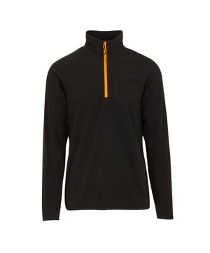 Polyester, PVC. Gewebe: Symmetry-Fleece. Design: Unifarben. GSM (Gramm pro Quadratmeter): 180. Gewebetechnik: Pillingfrei, langlebig, Layer Lite-Material, Leicht, Schnell trocknend. Langärmlig. Stehkragen. Kontrastfarbener Reißverschluss, mit halbem Reißverschluss. Nachhaltigkeit: Aus recyceltem Material, Baumwolle aus biologischem Anbau. S: 96,52 cm. M: 102 cm. L: 107 cm. XL: 112 cm. XXL: 121,92 cm. 3XL: 129,54 cm.