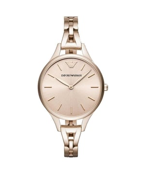 Prachtig dames Armani horloge, mineraal kristalglas en waterbestendig tot 50 meter, wordt geleverd met volledige presentatiedoos