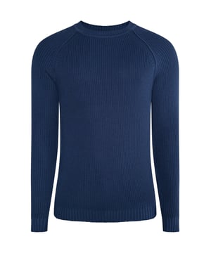 Der Rundhalspullover von DreiMaster Vintage wurde aus einem weichen Gemisch aus Baumwolle und Acryl gefertigt.  Strickpullover