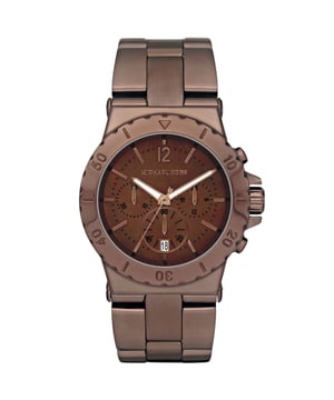 Michael Kors Dameshorloge Kwarts Bruin• Materiaal kastdeksel: Roestvrij staal• Soort glas: Mineraal• Materiaal Band: Roestvrij Staal• Kleur kast: Bruin• Waterdichtheid: 100 m (10 ATM)• Diameter: 43 mm
