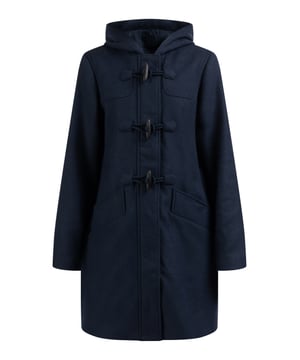 keine Füllung  Der Dufflecoat von DreiMaster Klassik wurde aus einer weichen Qualität mit Wollanteil gefertigt und mit einem klassisch-geraden Schnitt versehen. Die charakteristischen Knebelverschlüsse aus Holz prägen den Stil, darunter verbirgt sich ein robuster Reißverschluss. Zwei große Taschen mit Druckknopf, eine Kapuze sowie eine DreiMaster-Logo-Stickerei am Oberarm verleihen dem Übergangsmantel ein zeitloses Aussehen.  Übergangsmantel aus Wollgemisch
