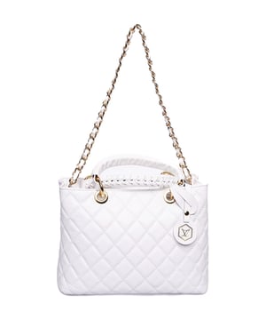 Bolso de mano  
100% cuero de vaca  
Cierre superior con cremallera  
Bolsillo interno con cremallera  
Dimensiones: 30x21.5x12 cm  
Asas: 31x62x5 cm  
Correa de hombro: 100 cm