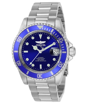 El Invicta 9094OB tiene una caja de acero inoxidable de 40 milímetros con un dial azul. Este modelo está impulsado por un movimiento automático preciso. Resistente a una presión de agua de 20 bares. Este modelo es parte de la colección Invicta Pro Diver.

Incluye una garantía Invicta de 2 años.