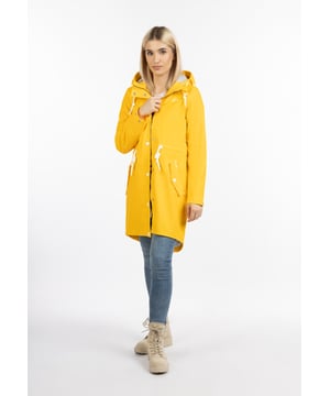 keine Füllung  An regnerischen Tagen bietet dieser Regenmantel von ICEBOUND wundervollen Schutz. Das Material ist wind- und wasserdicht und lädt somit bei allen Witterungslagen zu einem Spaziergang ein. Die große Kapuze mit stylishen Kordeln hat einen extra Regenschutz, der besonders an stürmischen Tagen vorteilhaft eingesetzt werden kann. Ein angenehmes Tragegefühl erzeugt das weiche Jersey-Innenfutter. Der labeltypische Print befindet sich  auf der Brust sowie am Oberarm.  Regenmantel