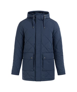 Geen vulling  Deze parka van Dreimaster Vintage wordt jouw nieuwe favoriet. Met zijn lichte vulling en 100% katoenen materiaal zorgt hij voor optimaal draagcomfort. Als het wat frisser wordt, kun je de capuchon opzetten en eventueel strakker maken met de trekkoorden. De klepzakken en de binnenzak zorgen ervoor dat je altijd zorgeloos je persoonlijke spullen kunt opbergen. Een ander charmant detail is het logoplaatje op de mouw.  Overgangsparka van katoen met lichte vulling