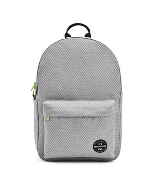 UA Storm technology delivers an element-battling  highly water-resistant & stain-resistant finish- Laptop sleeve holds up to 15 inch MacBook Pro® or similarly sized laptop- Padded back panel & shoulder straps for added comfort- Ultra-durable & lightweight ripstop body fabric with reflective trims- Large  zippered valuables pocket at the front & side water bottle pocket- Top grab handle- Jacquard wordmark webbing across top- Style #: 1364187- Dimensions When Full: 11.8 inchW x 5 inchH x 17.7 inchL- Volume: 25L- 100% Polyester- Imported