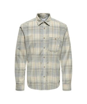 Corduroy de hilo teñido Nelson de Only & Sons en color beige.
