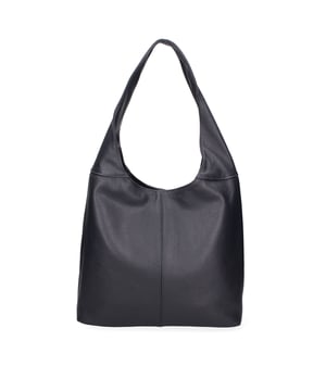 Dameshobotas met ritssluiting. twee rits- en twee open binnenzakken. afwezige externe zakken. ontbrekende schouderband. Leren handvat. twee binnenvakken.  extern materiaal. gevoerd met 70% katoen - 30% polyester binnenkant. Afmetingen: 39x55x13 cm. Gemaakt in Italië