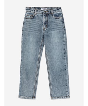 Italian fashion House Moschino depict energy and precision into their fun-filled abstracts. These sky blue vintage jeans are engineered in beautiful high quality. They showcase a five-pocket design with an embroidered logo on the back. Zip and Button Waist With Belt Loops Straight Leg  100% Cotton