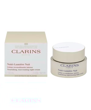 Clarins Nutri-Lumiere Night Cream is designed to restore radiance and vitality to mature skin while you sleep. This nourishing night cream offers an indulgent and effective solution for addressing the visible signs of aging and promoting a rejuvenated complexion.  Formulated with a powerful blend of botanical extracts, the Nutri-Lumiere Night Cream deeply nourishes and revitalises the skin overnight. It is enriched with key ingredients that help to restore density, improve skin texture, and promote a more even skin tone. The cream's rich and velvety texture envelops the skin, providing intense hydration and comfort throughout the night. The Nutri-Lumiere Night Cream targets multiple skin concerns associated with aging, including loss of firmness, dryness, and dullness. It helps to replenish essential nutrients, promote natural collagen production, and enhance overall skin elasticity. The cream works overnight to reduce the appearance of wrinkles and fine lines, promoting a smoother and more youthful-looking complexion.  During sleep, the Nutri-Lumiere Night Cream supports the skin's natural regeneration process, optimizing its ability to repair and renew itself. It deeply moisturises and rejuvenates, helping to reveal a refreshed and revitalized complexion in the morning. With continued use, the cream helps to improve skin firmness, restore luminosity, and diminish the signs of fatigue.