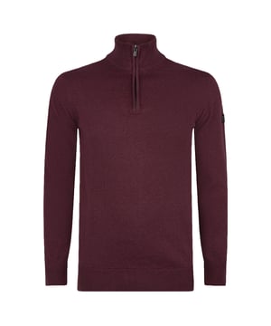 Jersey de hombre de la marca Presly & Sun. El jersey de Presly & Sun está hecho de algodón orgánico y tiene un corte recto. El suave algodón proporciona una gran comodidad.  Marca: Presly & SunNombre del modelo: Lewis Zip Knitted Pullover Categoría: jersey de hombreMateriales: algodónColor: rojo