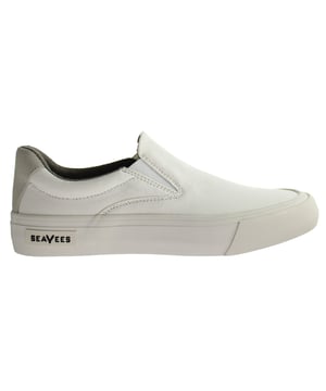 SeaVees Hawthrone Slip On Standard Bleach Poplin Swill Off White Womens Shoes