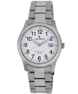 Laurens Basic: reloj blanco Uomo Acciaio para hombre