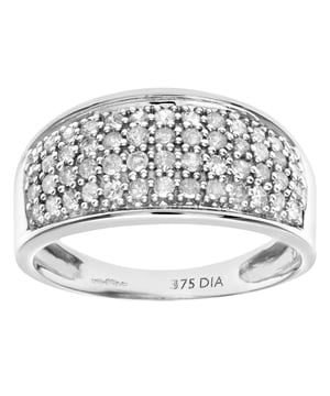 9K (375) geel goud: 3,3 gram; # Diamant: 0,5 ct