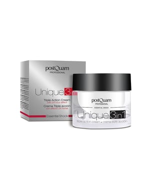 "Essential Shock unieke 3-in-1 crème met drievoudige werking 50 ml
Ref. PQE01955

 
Beschrijving
Essential Shock Unieke 3-in-1 Drievoudige Actiecrème 50 ml

24-uur hydraterende en antirimpelcrème die de synthese van collageen en elastine bevordert en de celvernieuwing activeert. De huid wordt weer
De huid wordt weer zacht en glad en haar elasticiteit neemt zichtbaar toe. Dankzij de drievoudige werking van dit geurloze product dat aan alle behoeften van de huid voldoet, raden we het ook aan voor mannen. De niet-agressieve formule maakt het gebruik op alle huidtypes mogelijk.

Dit product kan in een andere verpakking zitten.
Gebruiksaanwijzing
Breng 's ochtends en 's avonds aan.
Ingrediënten
AQUA, PARAFFINUM LIQUIDUM, ISOPROPYLPALMITAAT, STEARINEZUUR, CETYLALCOHOL, LANOLINE, SORBITOL, CYCLOMETHICONE, GLYCERYLSTEARAAT, CETEARETH-20, GLYCERYLHYDROSTEARAAT, CETYLPALMITAAT, MICROCRITALLINE WAX, TRIHYDROXYSTEARIN, CETEARYL ALCOHOL, natriumcetearylsulfaten, AQUA, XANTHAN GUM, CARRAGEENAN, CHONDRUS CRISPUS, GLUCOSE, PHENOXYETHANOL, METHYLPARABEN, ETHYLPARABEN, BUTYLPARABEN, PROPYLPARABEN, ISOBUTYLPARABEN, OCTYLMETHOXYCINNAMAAT, PROPYLEENGLYCOL, ROYAL JELLI, PASSIFLORA QUADRANGULARIS, CITRUS LIMONUM, KALIUMSORBAAT, DINATRIUM HEDTA, NATRIUMBISULPHITE, TRIETHANOLAMINE, NATRIUMMETHYLPARABEN 0,200 NATRIUMMETHYLPARABEN, NATRIUMPROPYLPARABEN, NATRIUMETHYLPARABEN, NATRIUMBUTYLPARABEN, PERFUME, BHT, toCOPHERYL ACETAAT".