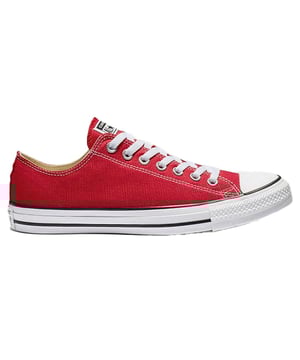 Converse Chuck Taylor All Star Lace-Up Rood Canvas Dames Plimsolls M9696