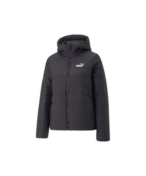 CHAQUETA MUJER ESS Hooded Padded Ja NEGRO