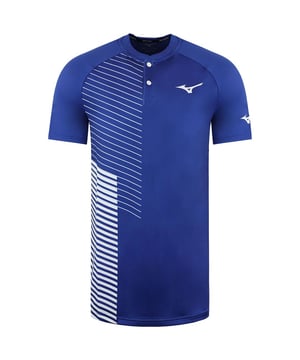 Mizuno Graphic Logo Camiseta sin mangas estampada azul para mujer K2GA0012M24