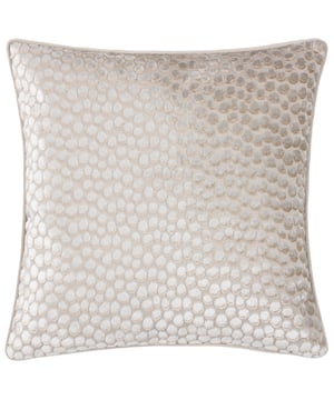 The Lanzo cushion is cleverly designed with small, abstract circles of dark and light cut velvet, to create a stunning 3D-like effect. It provides a subtle injection of verve and colour, sitting effortlessly and elegantly on your home furnishings. Finished with a soft velvet reverse, complimenting piped trim and a hidden zip fastening, Lanzo will make its mark in any surroundings.
