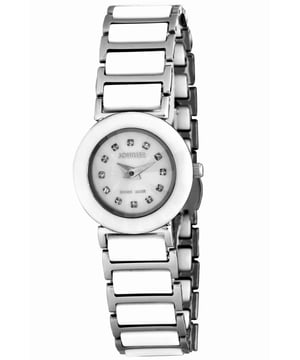 Jowissa: reloj de nácar clásico de cerámica para mujer
