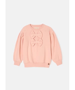 Soft and snug and wrapped with a bow. our new putty   sweat is the perfect addition to your Autumn wardrobe! Wear with our Natalia printed skirt for the perfect outfit combo.
