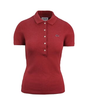 Lacoste Slim Fit Polo de Manga Corta para Mujer Rojo Claro PF7845 PHP