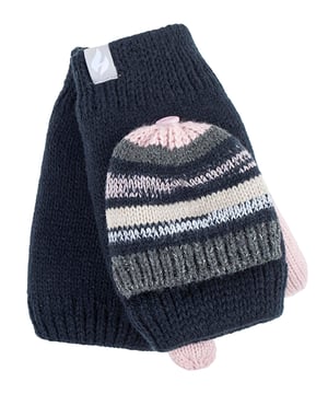 These Bronte mittens offer that luxurious soft feeling with its HeatWeaver thermal properties. The mittens are adaptable as they can fold over your fingers so you feel extra snug and cosy. 7 1/2 inches or 19cm. Outer Material is 97% Acrylic, 2% Polyester, 1% Elastane. Converter Material is 98% Acrylic, 1% Polyester, 1% Elastane. Lining is 100% Polyester. Available in 4 different colours. Machine Washable at 40. Do not Tumble Dry.