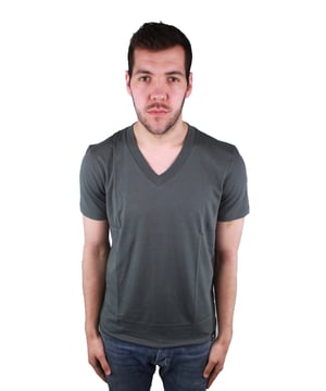 Emporio Armani 3Z1T77 0620 T-Shirt. Short Sleeved Grey T-Shirt. Logo On Front Bottom Left. 100% Cotton. Style: 3Z1T77 1JPZZ. Crew Neck