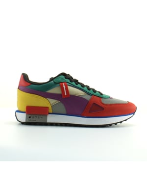 Puma Future Rider HF Los cientos de entrenadores de encaje textiles unisex 373726 01