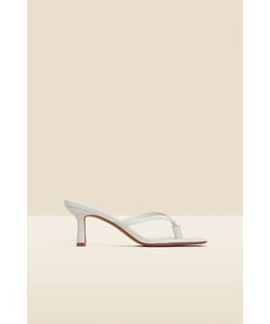 This season's 'it' shoe
Square toes are so on-trend
Sleek slim straps, trending toe post style
Comfy mid-heel you can wear all day
Effortlessly chic with jeans and a nice top
Wear with a slip dress for max style points