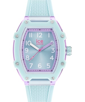 This Ice Watch Ice Boliday - Kids Daisy Analogue Watch for Girls is the perfect timepiece to wear or to gift. It's Turquoise  Tonneau case combined with the comfortable Turquoise Silicone watch band will ensure you enjoy this stunning timepiece without any compromise. Operated by a high quality Quartz movement and water resistant to 5 bars, your watch will keep ticking. Discover the ICE boliday kids daisy plastic. High quality 19 cm length and 19 mm width Turquoise Silicone strap with a Buckle Case measurement: 36 X 47 mm,case thickness: 12 mm, case colour: Turquoise and dial colour: Purple