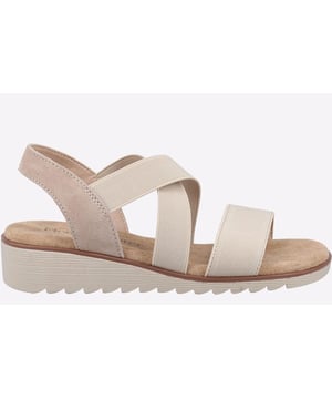 Open toe slip on leather sandal from UK label, Fleet & Foster. Freesia features a memory foam footbed with cushioning and a slight heel
- Elasticated straps sandal
- Memory foam insole for extra comfort
- Leather upper