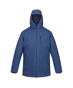 Füllung: Daunen Alternative. Innenfutter: Polyamid, gesteppt. Gewebe: Polyester, Stretch. Design: Logo, Einfarbig. Gewebe-Technologie: Atmungsaktiv, DWR-Finish, Schwergewicht, Isolierung, Isotex 8000, Wasserdicht, Winddicht. Innere Reißverschlussabdeckung, verschweißte Nähte. Ausschnitt: Mit Kapuze. Ärmel-Typ: Langärmelig. Bündchen: Gerippt. Kapuzen-Merkmale: Verdeckter Kippversteller, angewachsene Kapuze. Taschen: 1 Brusttasche, Reißverschluss, 2 untere Taschen, Pattenverschluss, Druckknopfverschluss, 1 Handwärmertasche, 1 Sicherheitstasche. Verschluss: Durchgehender Reißverschluss. 8000g/m²,/24hrs. Saum: Verstellbar, Shockcord-Saum. Nachhaltigkeit: Frei von Grausamkeiten, hergestellt aus recycelten Materialien.