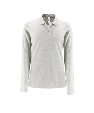 Aangepaste stijl. Geribbelde kraag. Getapete hals. Plaatsing van drie knoppen. Dubbele naaldmouwen en zoom. 100% gekamd katoen. As: 98% katoen/2% viscose. Grijze mergel: 85% katoen/15% viscose. Houtskool mergel: 60% katoen/40% polyester. XS - 6/8 UK, S - 8/10 UK, M - 10/12 UK, L - 12/14 UK, XL - 14/16 UK, XXL - 16/18 UK.