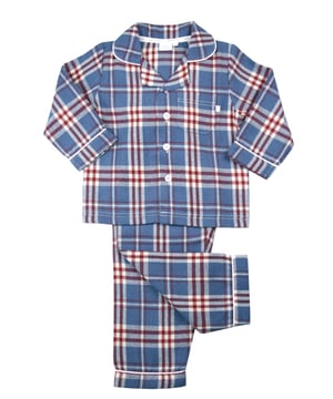 Wrap your little one in timeless comfort with our Boys' Traditional Check PJ Set, perfect for cosy nights and laid-back mornings. Made from soft, breathable cotton fabric, this classic check pyjama set features a stylish button-up top with a relaxed fit, paired with matching elastic-waist trousers for easy wear. Designed for durability and ultimate comfort, these boys' check pyjamas are ideal for lounging or bedtime.
Whether you're looking for traditional boys' sleepwear, a classic check pattern PJ set, or the perfect gift for boys, this set offers both style and cosiness. Suitable for the autumn / winter season, these boys' PJs combine heritage style with modern comfort, ensuring your child sleeps soundly and looks great.

Perfect for secret sales, this boys' traditional check PJ set delivers unbeatable value and timeless design. Grab yours before it’s gone!