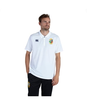 Show your support with this official Lions polo. The classic cut and cuffs keep it casual, while the embroidered logos make for a stylish finish.
